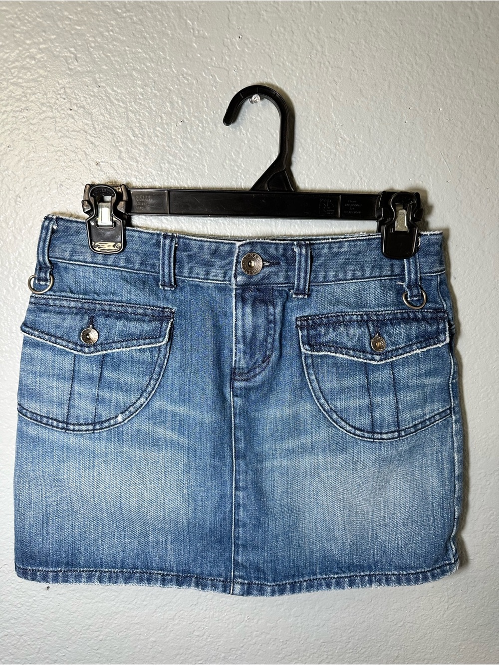 Armani Exchange Light Blue Denim Mini Skirt